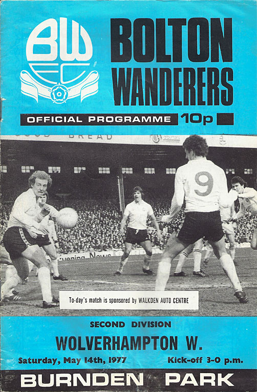 Bolton Wanderers HOME programmes 1970's 1975/76 & 1976/77 