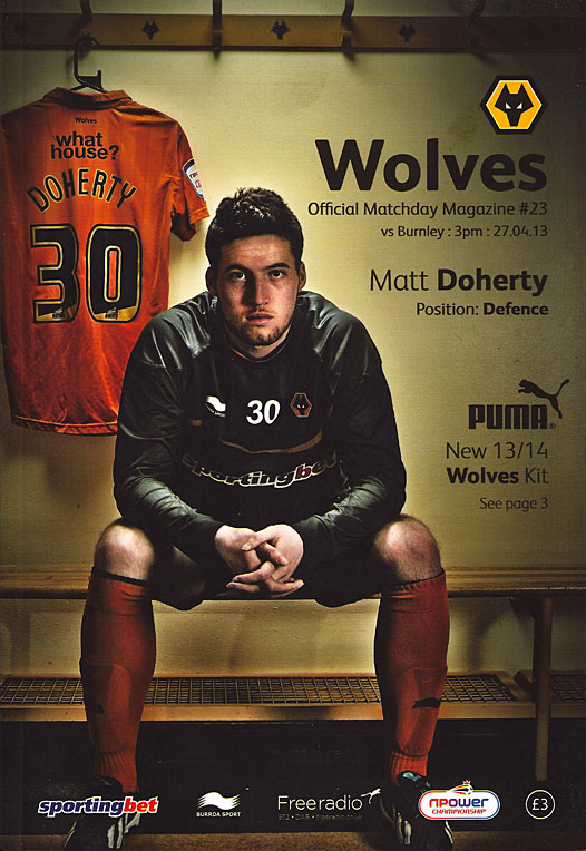 2012/13 - Wolves football Programmes