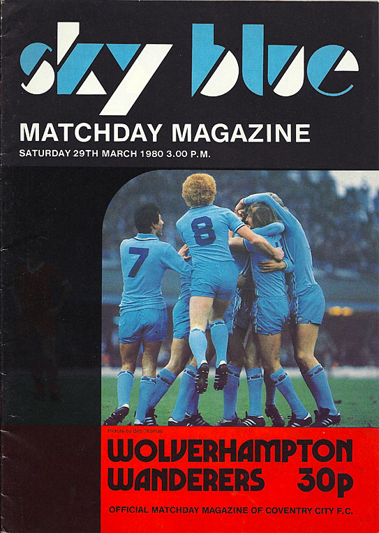 Wolverhampton Wanderers Wolves home programmes 1979/1980 